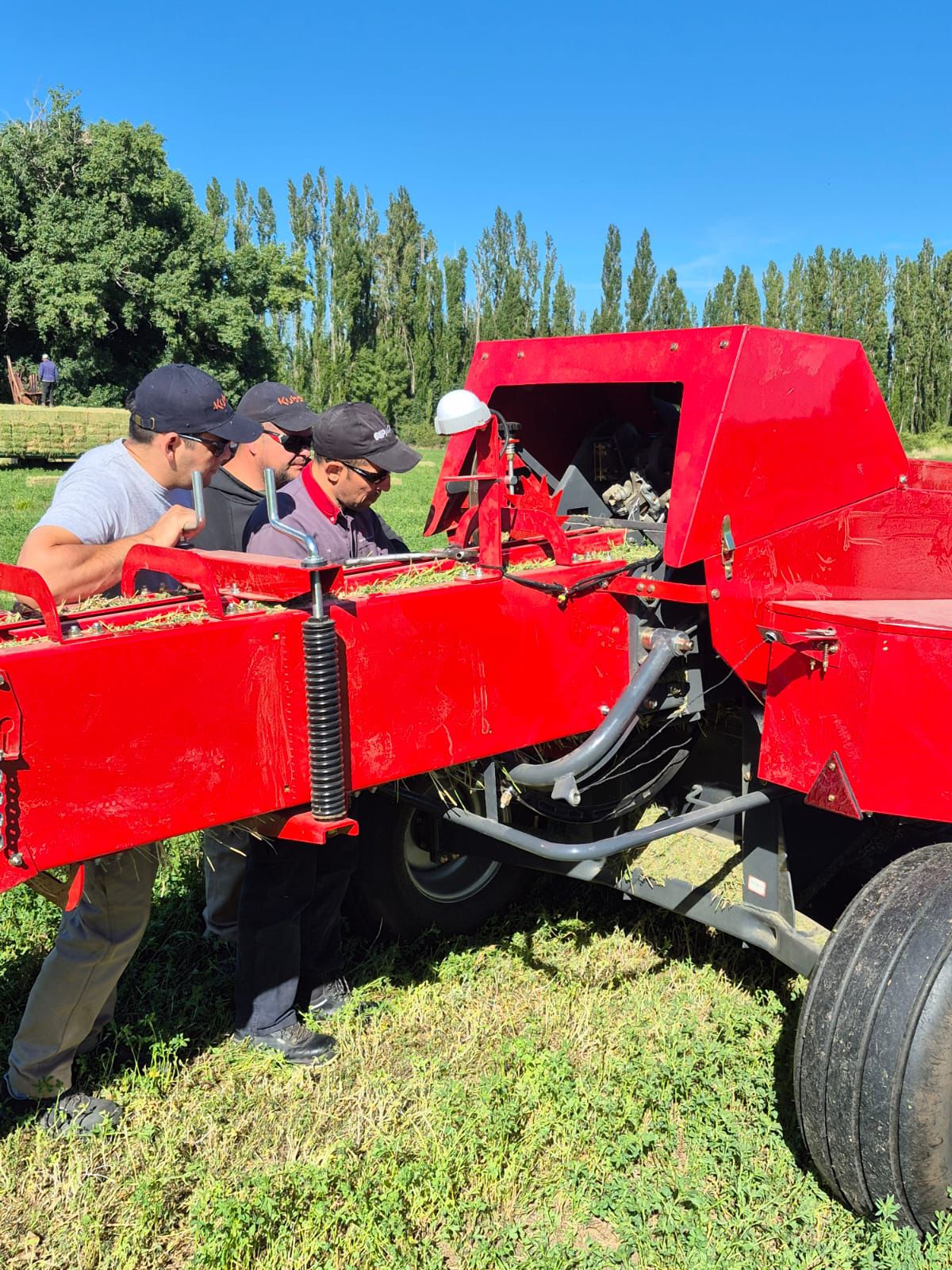 Mantenimiento de maquinaria roja
